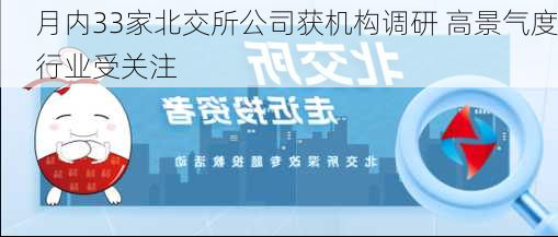 月内33家北交所公司获机构调研 高景气度行业受关注