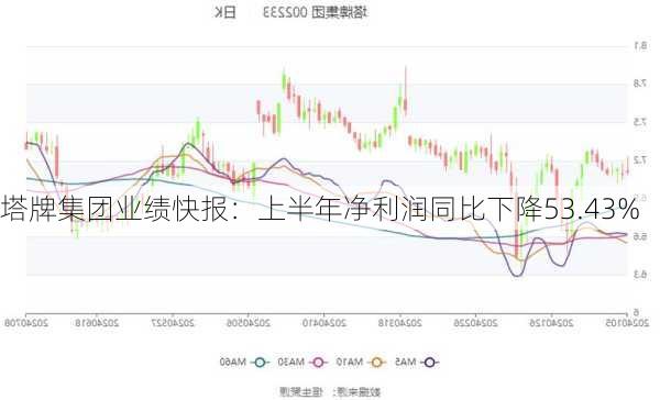 塔牌集团业绩快报：上半年净利润同比下降53.43%