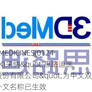 3D MEDICINES(01244.HK)采纳