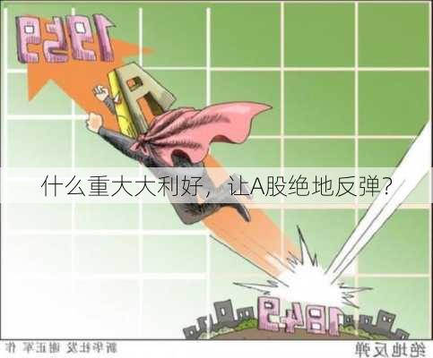 什么重大大利好，让A股绝地反弹？