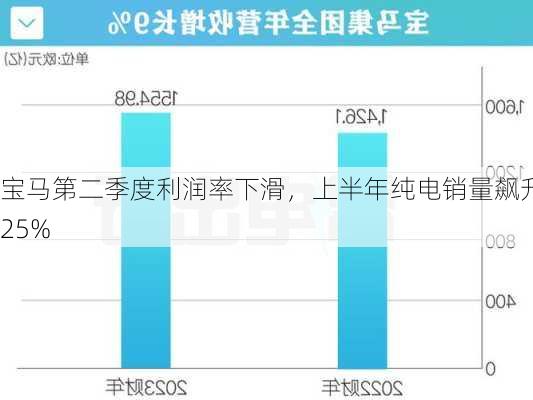 宝马第二季度利润率下滑，上半年纯电销量飙升25%