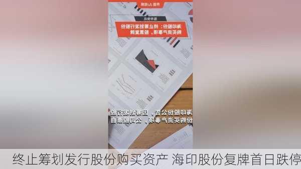 终止筹划发行股份购买资产 海印股份复牌首日跌停