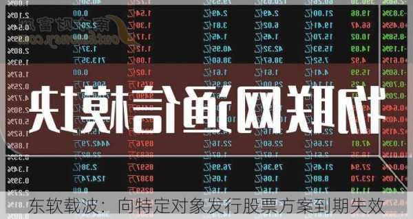 东软载波：向特定对象发行股票方案到期失效