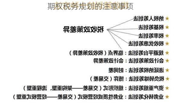 期权税务规划的注意事项