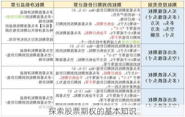 探索股票期权的基本知识