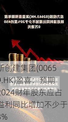 新创建集团(00659.HK)盈喜：预期2024财年股东应占溢利同比增加不少于33%