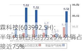 松霖科技(603992.SH)：上半年内销占比约为25% 外销占比接近75%