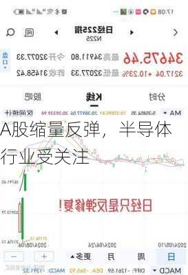 A股缩量反弹，半导体行业受关注