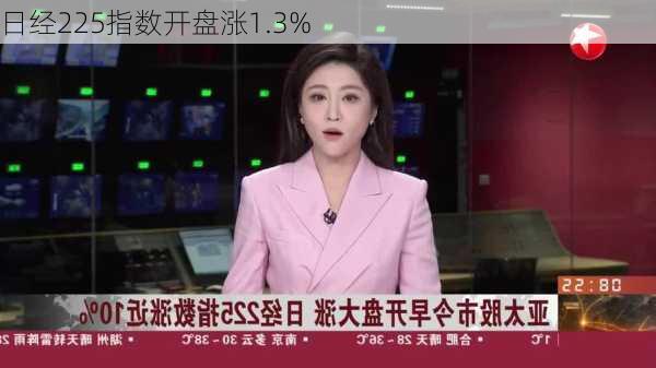 日经225指数开盘涨1.3%