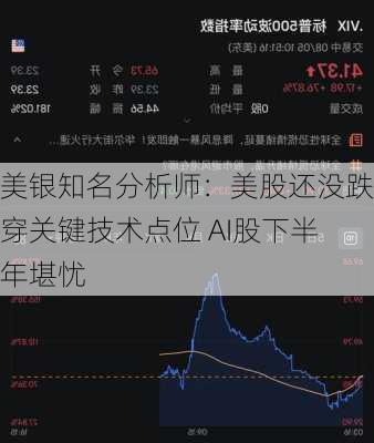 美银知名分析师：美股还没跌穿关键技术点位 AI股下半年堪忧