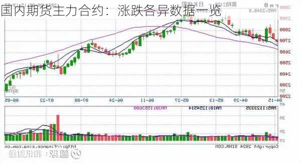 国内期货主力合约：涨跌各异数据一览