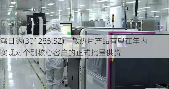 鸿日达(301285.SZ)：散热片产品有望在年内实现对个别核心客户的正式批量供货