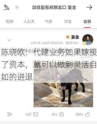 陈晓欧：代建业务如果嫁接了资本，就可以做到灵活自如的进退