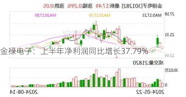 金禄电子：上半年净利润同比增长37.79%