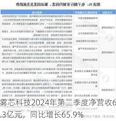 雾芯科技2024年第二季度净营收6.3亿元，同比增长65.9%