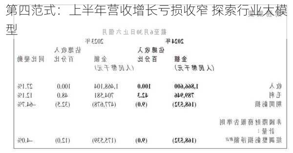 第四范式：上半年营收增长亏损收窄 探索行业大模型