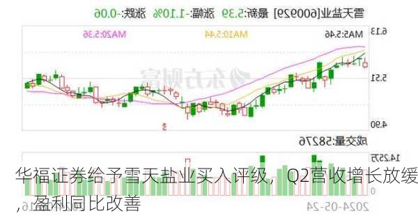 华福证券给予雪天盐业买入评级，Q2营收增长放缓，盈利同比改善