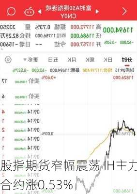 股指期货窄幅震荡 IH主力合约涨0.53%