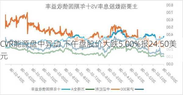 CVR能源盘中异动 下午盘股价大跌5.00%报24.50美元