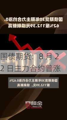 国债期货：8 月 22 日主力合约普涨