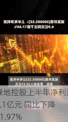 绿地控股上半年净利润2.1亿元 同比下降91.97%