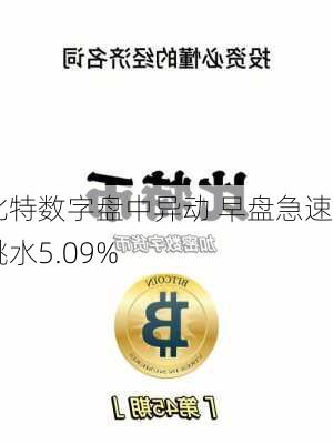 比特数字盘中异动 早盘急速跳水5.09%