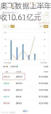 奥飞数据上半年营收10.61亿元