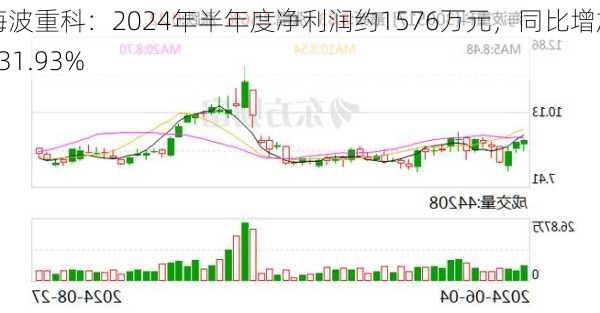 海波重科：2024年半年度净利润约1576万元，同比增加231.93%