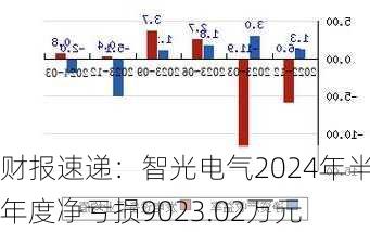 财报速递：智光电气2024年半年度净亏损9023.02万元