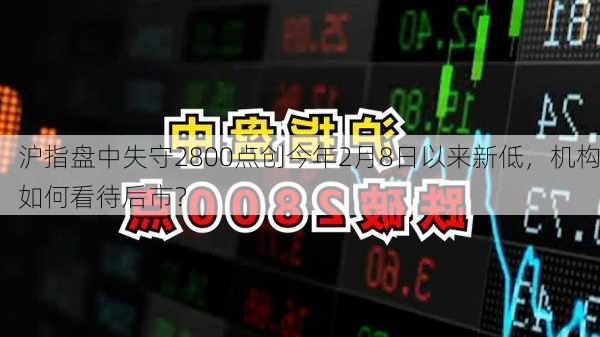 沪指盘中失守2800点创今年2月8日以来新低，机构如何看待后市？