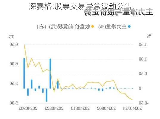 深赛格:股票交易异常波动公告