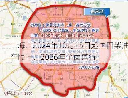 上海：2024年10月15日起国四柴油车限行，2026年全面禁行