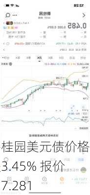 碧桂园美元债价格下跌3.45% 报价为7.281