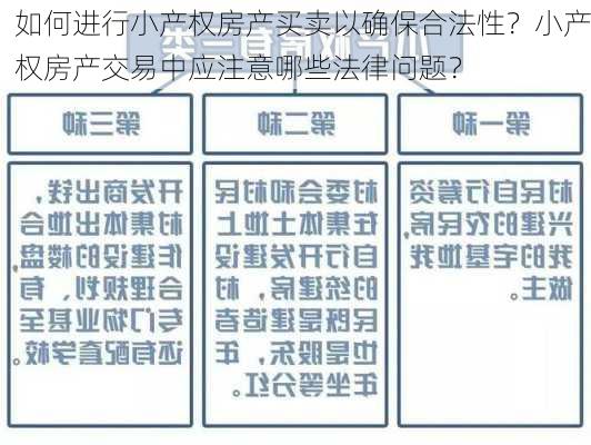 如何进行小产权房产买卖以确保合法性？小产权房产交易中应注意哪些法律问题？