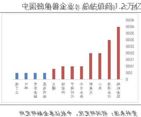 中国独角兽企业：总估值超 1.2 万亿