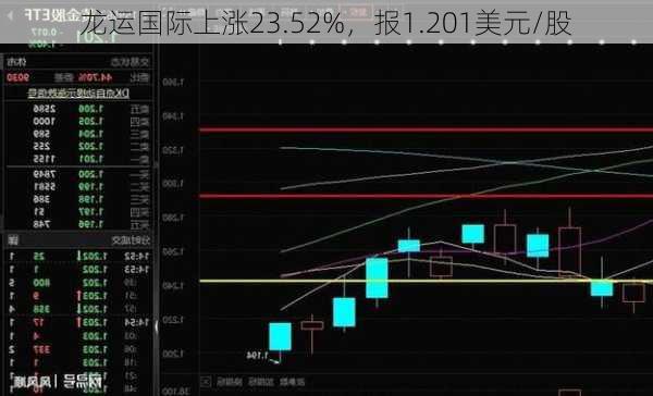 龙运国际上涨23.52%，报1.201美元/股