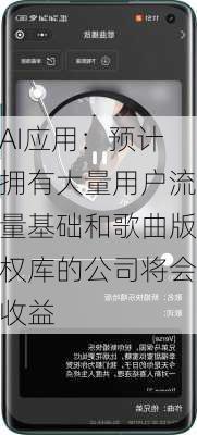 AI应用：预计拥有大量用户流量基础和歌曲版权库的公司将会收益