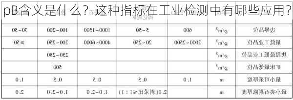 pB含义是什么？这种指标在工业检测中有哪些应用？