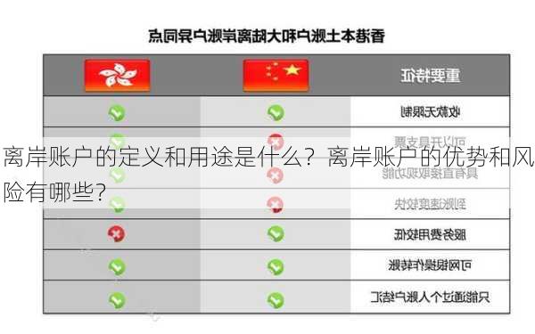 离岸账户的定义和用途是什么？离岸账户的优势和风险有哪些？