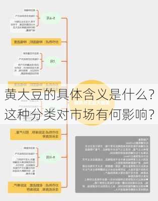 黄大豆的具体含义是什么？这种分类对市场有何影响？