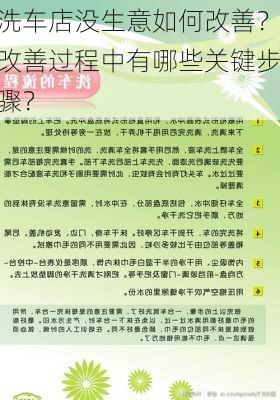 洗车店没生意如何改善？改善过程中有哪些关键步骤？