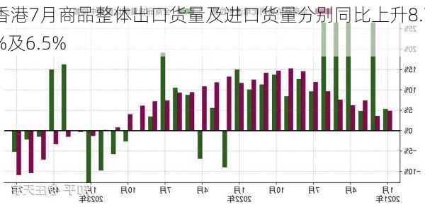 香港7月商品整体出口货量及进口货量分别同比上升8.7%及6.5%