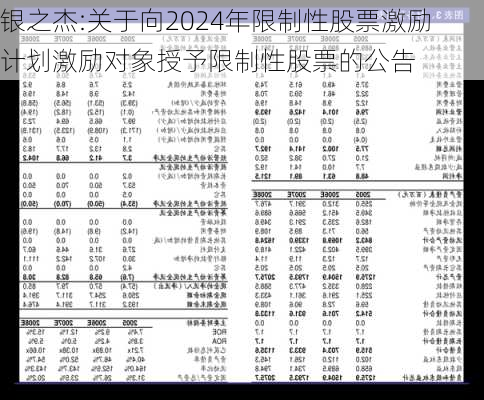 银之杰:关于向2024年限制性股票激励计划激励对象授予限制性股票的公告