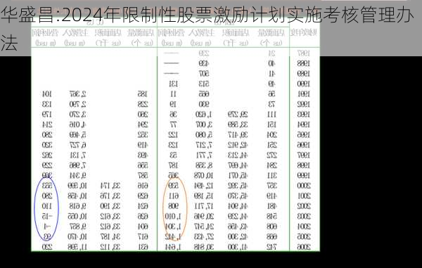 华盛昌:2024年限制性股票激励计划实施考核管理办法