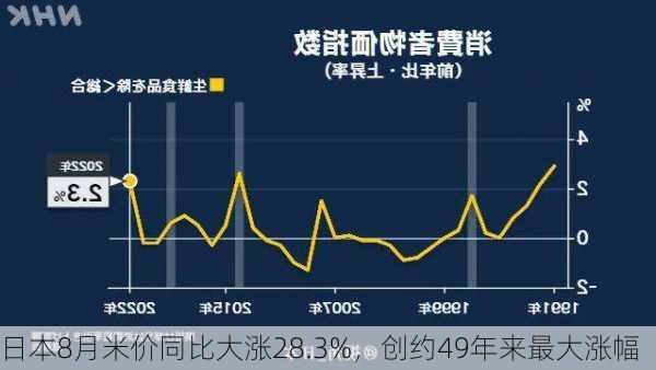 日本8月米价同比大涨28.3%，创约49年来最大涨幅