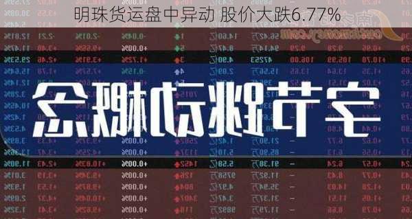 明珠货运盘中异动 股价大跌6.77%