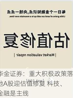 华金证券：重大积极政策落地A股迎估值修复 科技、金融是主线