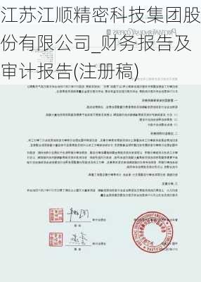 江苏江顺精密科技集团股份有限公司_财务报告及审计报告(注册稿)