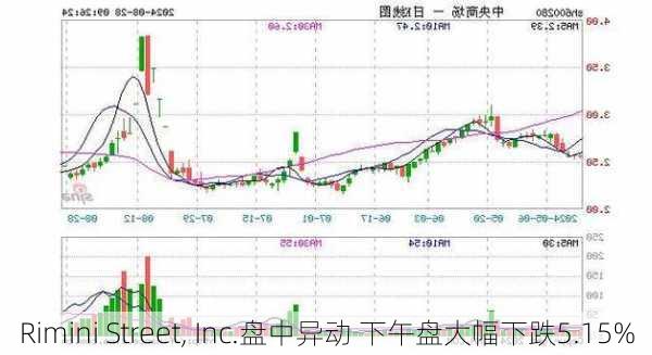 Rimini Street, Inc.盘中异动 下午盘大幅下跌5.15%