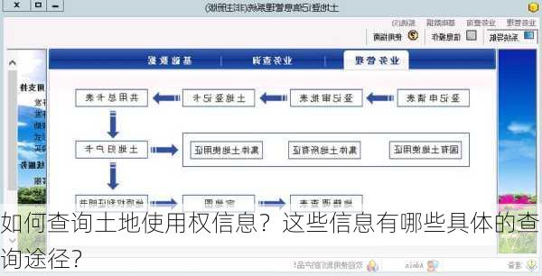 如何查询土地使用权信息？这些信息有哪些具体的查询途径？